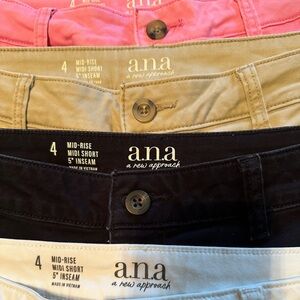 4 pair ANA chino shorts bundle